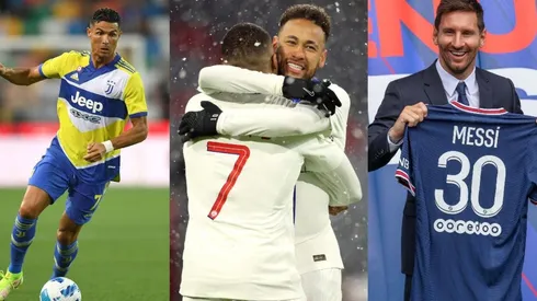 Cristiano Ronaldo, Neymar, Kylian Mbappé y Lionel Messi.