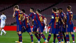 Jugadores del Barcelona.