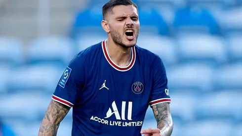Mauro Icardi en un encuentro del PSG.