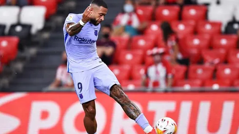 Memphis Depay en gol de Barcelona.
