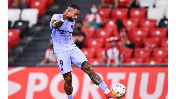 Memphis Depay en gol de Barcelona.