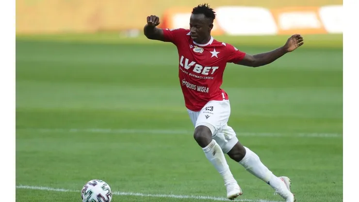 Yaw Yeboah, delantero de Wisla Cracovia.