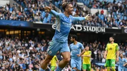 Jack Grealish, figura y autor de uno de los goles del Manchester City ante Norwich.