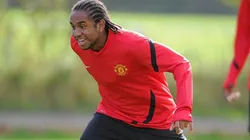 Anderson en entrenamiento con Manchester United.