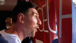 Messi en presentación en PSG.