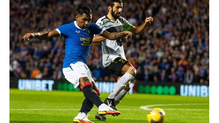 Alfredo Morelos, delantero colombiano que marcó gol.
