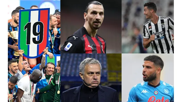 Inter, Juventus, Milan, Napoli y Mourinho con su Roma, los candidatos a quedarse con la Serie A.