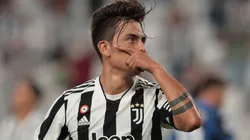 Paulo Dybala festeja uno de sus goles en Juventus.