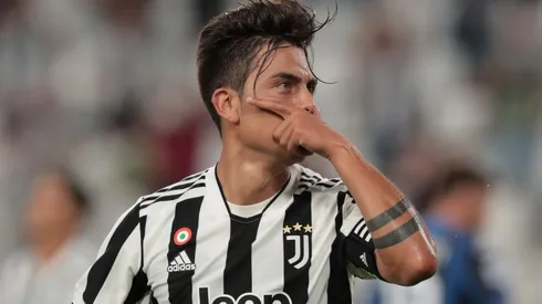 Paulo Dybala festeja uno de sus goles en Juventus.