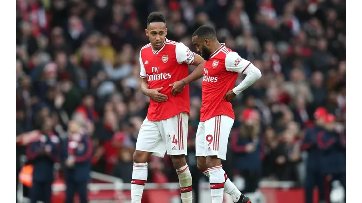 Aubameyang y Lacazette no estuvieron en la caída ante Brentford.