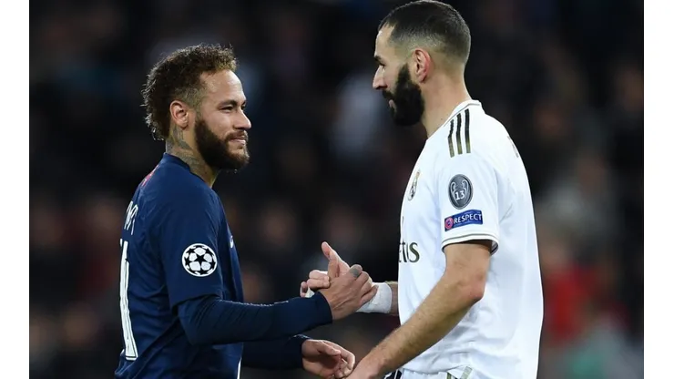 Neymar y Karim Benzema, jugadores de PSG y Real Madrid.