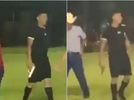 ¡Un peligro! Árbitro sacó una pistola para evitar ser linchado