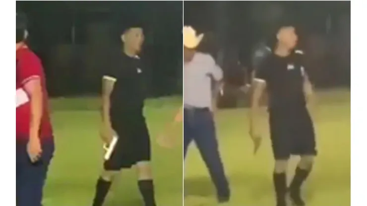 Árbitro sacó un arma para defenderse durante un partido de fútbol amateur.