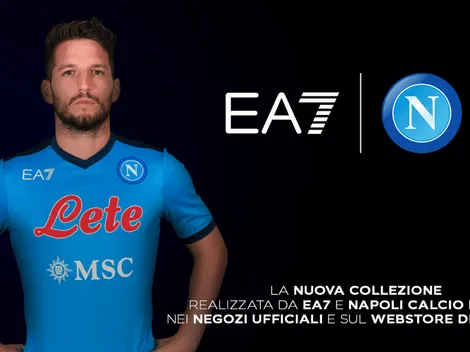Napoli reveló sus nuevas camisetas sin marca patrocinante
