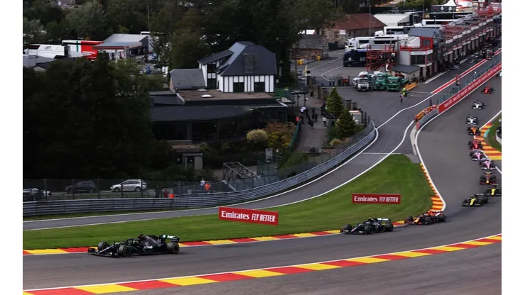 Una vista de la curva "La Source" que ofrece el Gran Premio de Bélgica en la Fórmula 1 (Foto: Getty Images).