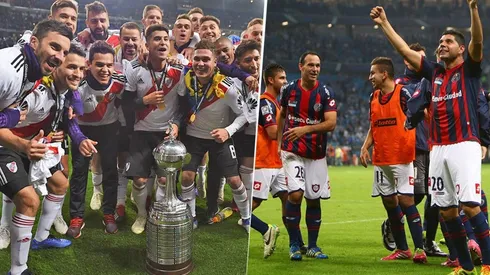River y San Lorenzo, argentinos campeones en el último tiempo en Libertadores.