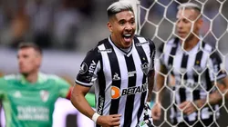 Festejo de gol de Zaracho.