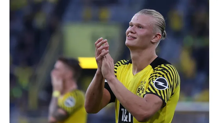 Erling Haaland tuvo realizó una acción para destacar en la Supercopa de Alemania.