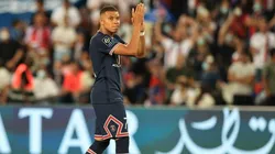 Kylian Mbappé, en su último juego con PSG ante Racing Club de Estrasburgo.