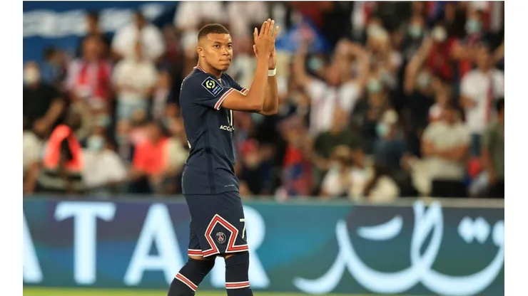 Kylian Mbappé, en su último juego con PSG ante Racing Club de Estrasburgo.
