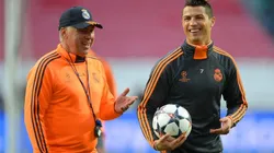Carlo Ancelotti y Cristiano Ronaldo en Real Madrid.