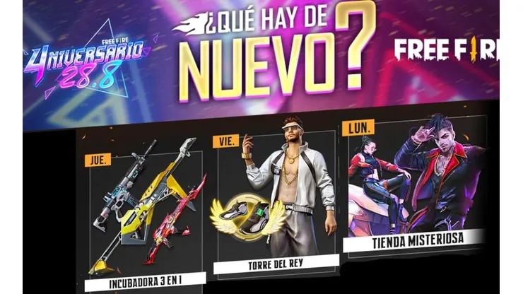 Free Fire presenta su nueva Agenda Semanal ¡Regresa la Tienda Misteriosa!