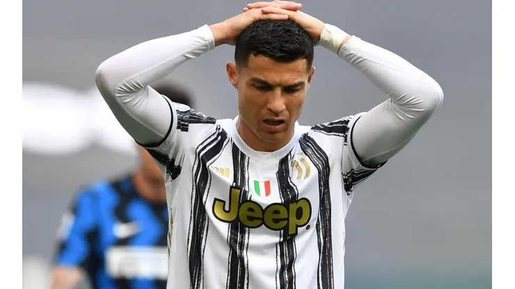 Cristiano Ronaldo durante un encuentro con Juventus.