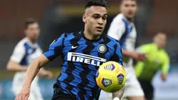 Lautaro Martínez durante un encuentro con Inter de Milan.