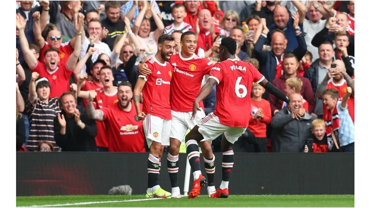 Pogba, Bruno Fernandes y Greenwood, figuras de la goleada del Manchester United.