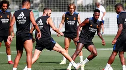 Entrenamiento de Real Madrid.