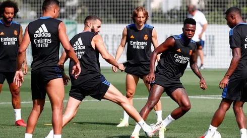 Entrenamiento de Real Madrid.