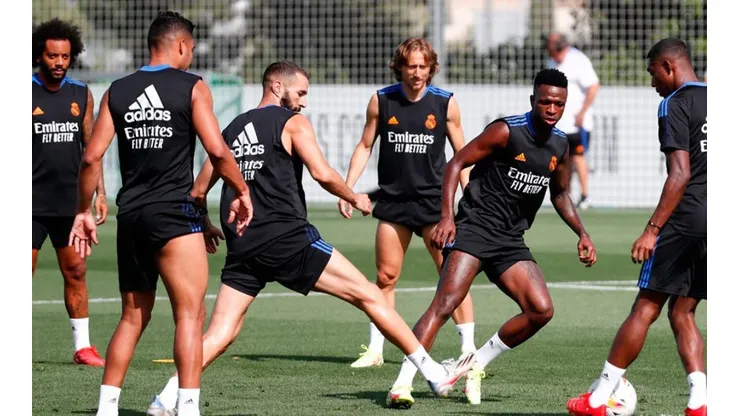 Entrenamiento de Real Madrid.