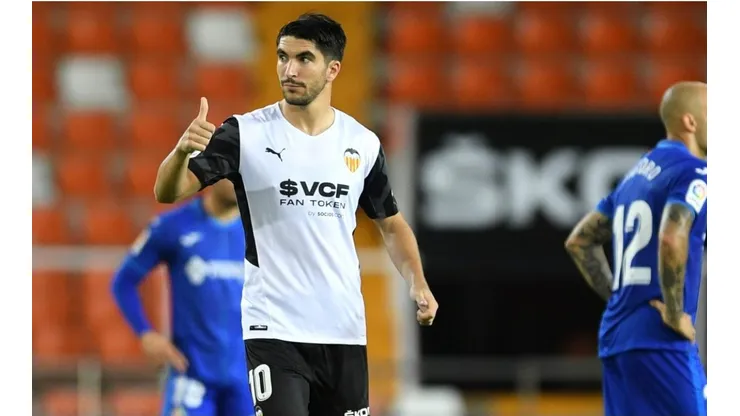 Carlos Soler le dio la victoria a Valencia sobre Getafe.