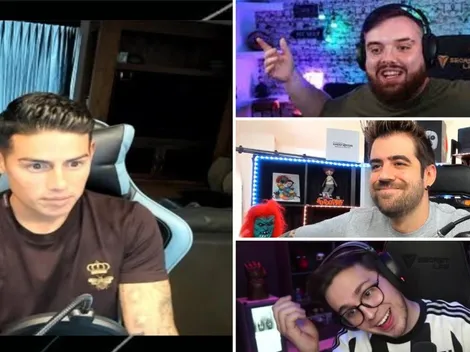 James jugó Fall Guys con Ibai, Auronplay y Juansguarnizo y los invitó de fiesta a Medellín
