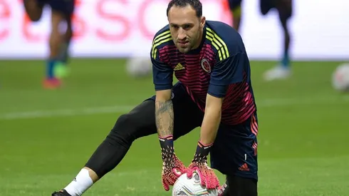 David Ospina en entrenamiento con Colombia.
