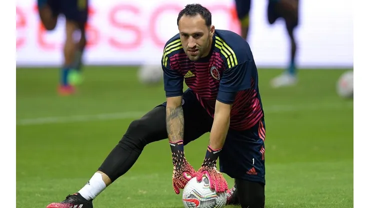 David Ospina en entrenamiento con Colombia.