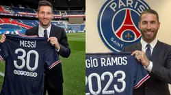 Lionel Messi y Sergio Ramos, jugadores del PSG.