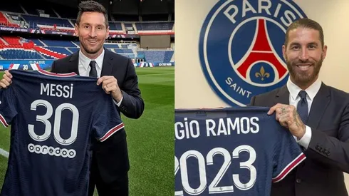 Lionel Messi y Sergio Ramos, jugadores del PSG.