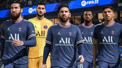 Primer vistazo a Messi con la camiseta del PSG en el FIFA 22
