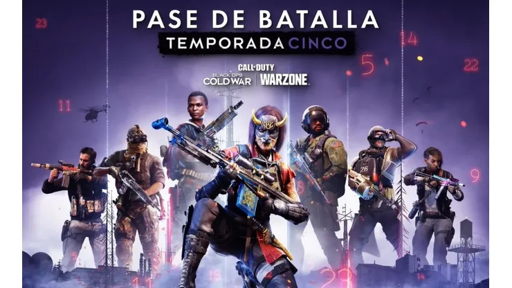 Activision revela el Pase de Batalla de la Temporada 5 para CoD: Warzone y Black Ops Cold War