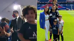 Los hijos de Messi fueron protagonistas en la presentación de su padre en PSG