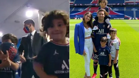 Los hijos de Messi fueron protagonistas en la presentación de su padre en PSG