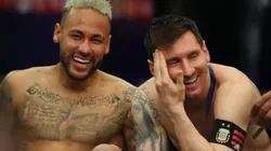 Neymar y Lionel Messi luego de la final de Copa América.