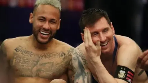 Neymar y Lionel Messi luego de la final de Copa América.