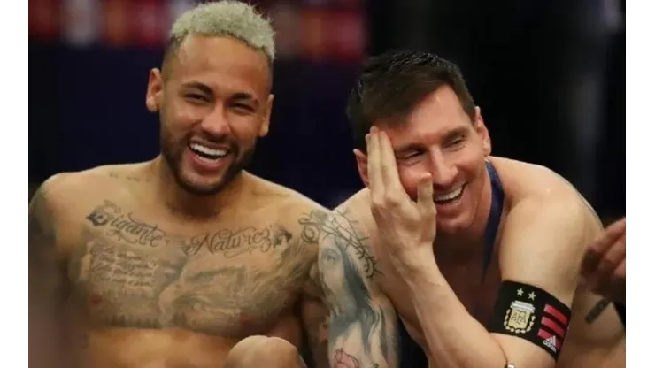Neymar y Lionel Messi luego de la final de Copa América.