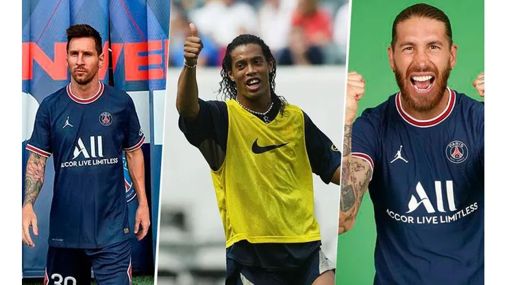 Messi, Ronaldinho y Ramos, con PSG.