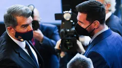 Joan Laporta y Lionel Messi