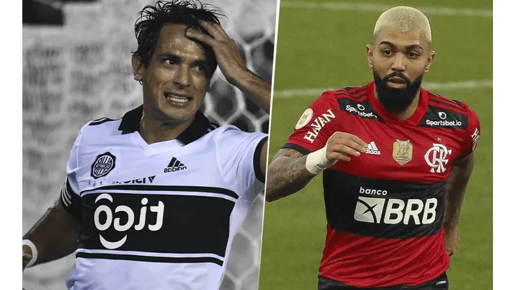 Olimpia vs. Flamengo por la ida de los cuartos de Libertadores. (Foto: Getty Images).