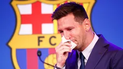Lionel Messi se quebró al empezar la conferencia de prensa.