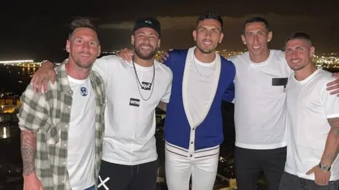 Los jugadores de PSG y Lionel Messi se reunieron hace unos días en Ibiza.